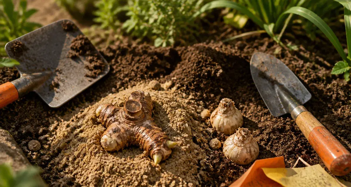 Quand planter des iris : rhizome en terre, outils de jardinage