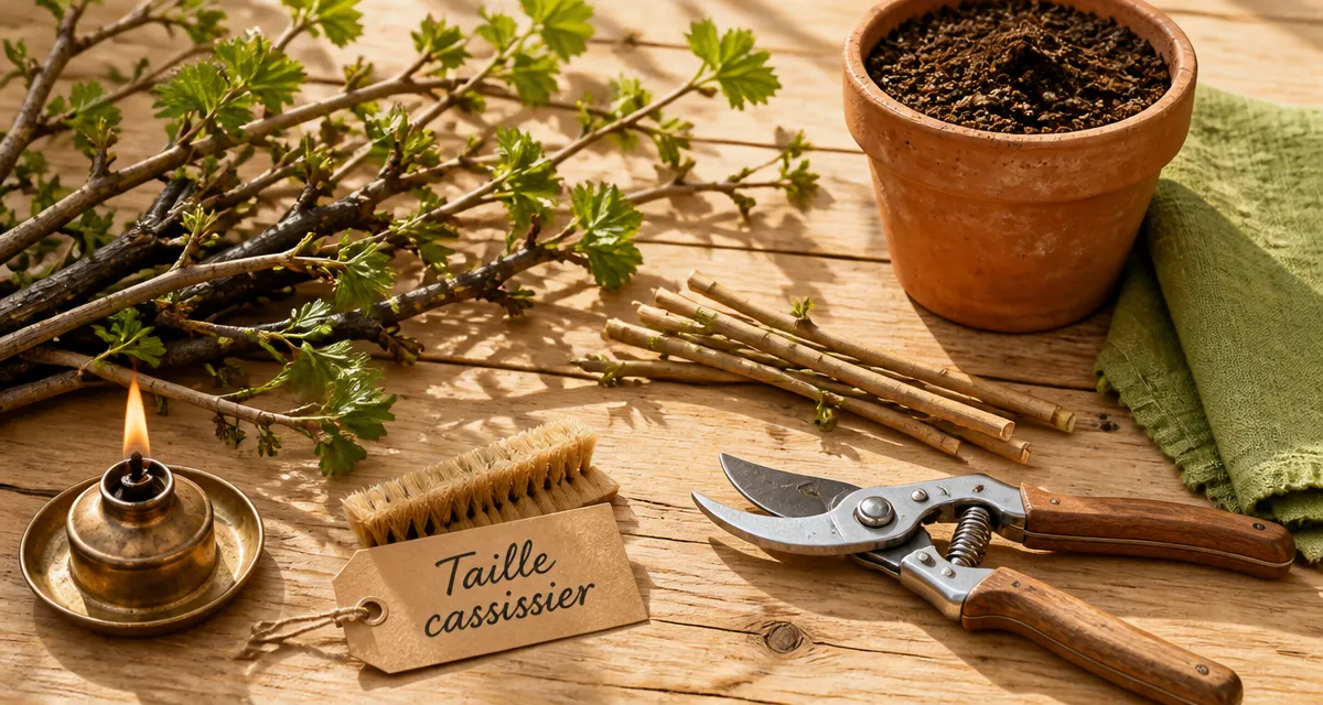 Quand tailler les cassissiers : cassissier et sécateur pour 15 branches