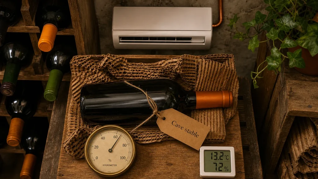 Climatiseur cave à vin pour stabiliser la température, monobloc, split ou gainable