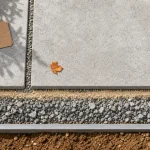 Dalle béton carrossable avec joints et lit de pose