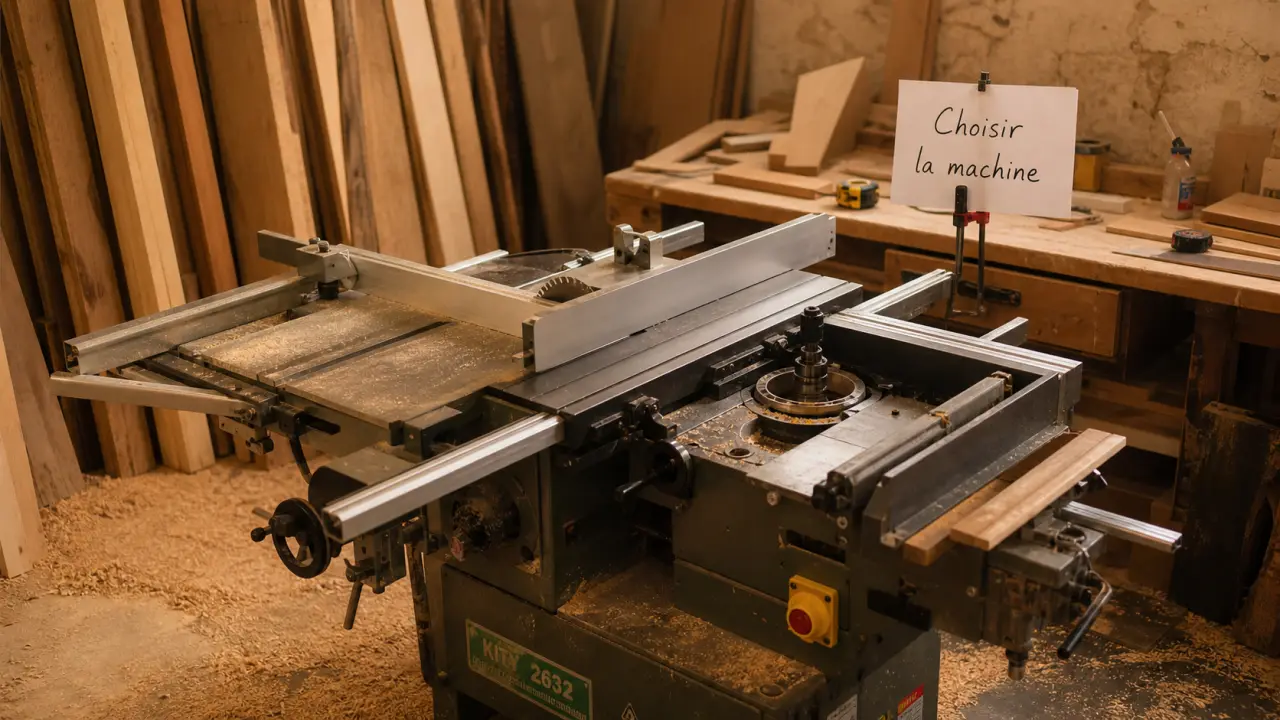 Machine pour travailler le bois en atelier : combinée compacte