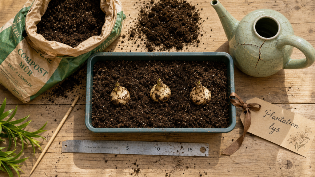 Quand planter des lys en pleine terre : bulbes dans sol drainé