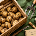 Quand recolter les pomme de terre : pommes de terre récoltées et fanées