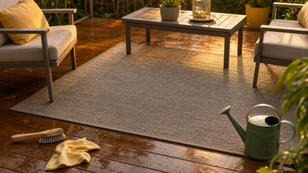 Tapis d’extérieur : la bonne forme, la bonne matière et les bons gestes d’entretien
