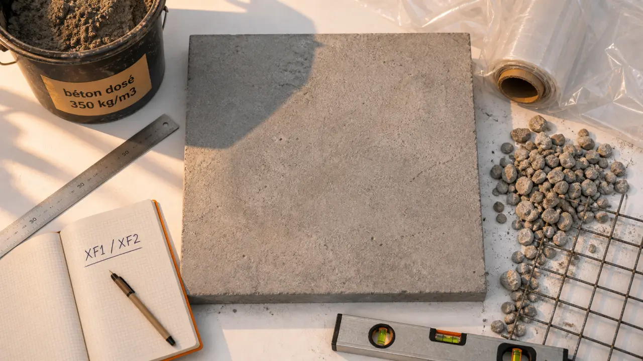 Beton pour dalle exterieur 350 kg/m3 XF1 XF2