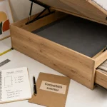 Cadre de lit avec rangement et coffre de rangement