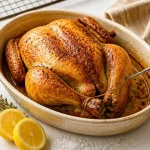 Poulet rôti en cuisson basse température : peau croustillante