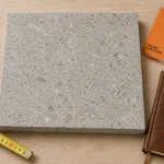 Dalle terrasse en beton 2 cm, échantillon pour pose sur plots