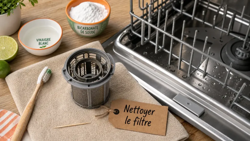 Nettoyer son lave-vaisselle sans abîmer la machine : filtre, vinaigre et erreurs à éviter