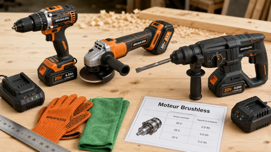 Outils électroportatifs : comment optimiser votre parc avec la technologie brushless et les plateformes batteries