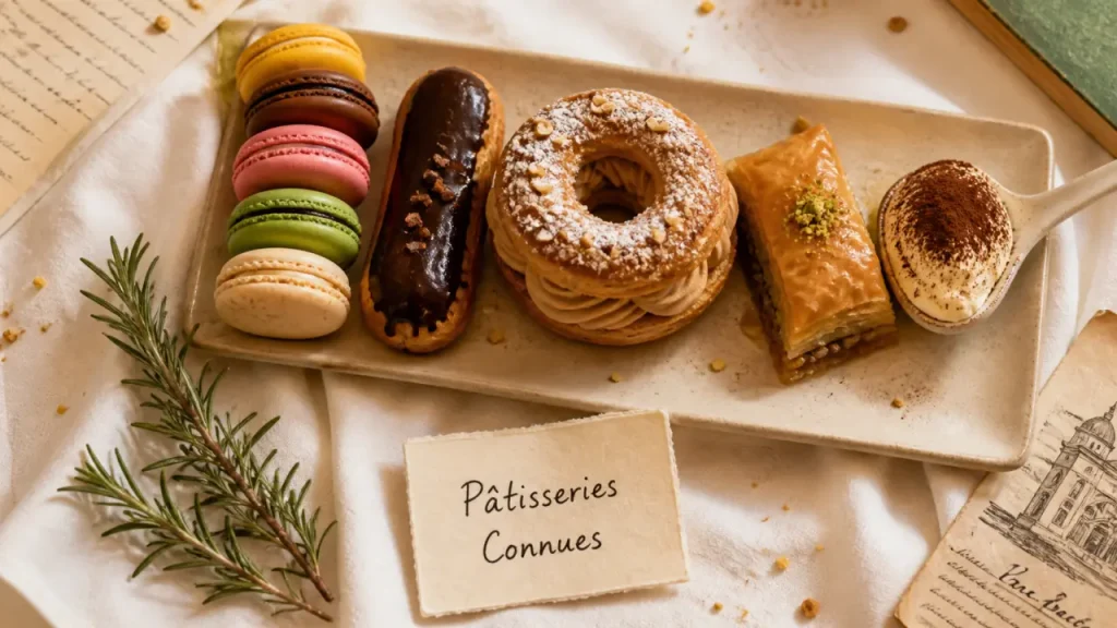 10 pâtisseries connues à reconnaître grâce à leur origine, leur texture et leur adresse