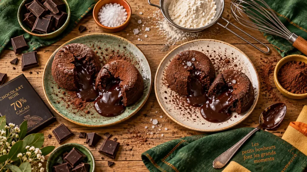 Fondants chocolat individuels : la cuisson qui garde le cœur coulant