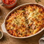 Plat familial pas cher et rapide : gratin de pâtes au thon
