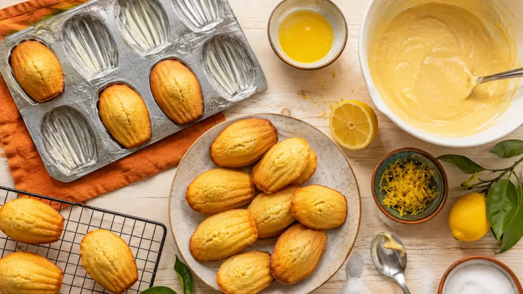 Madeleines faciles, repos au froid et cuisson en deux temps pour une belle bosse