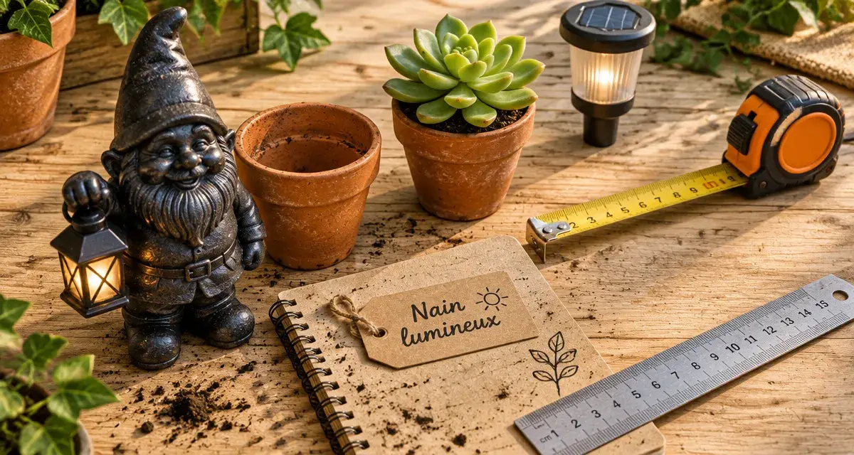 Nain de jardin personnalisé pour terrasse, jardin et intérieur