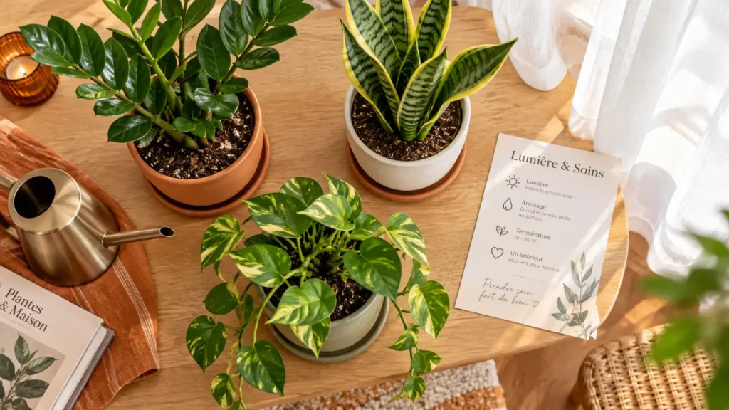 Plantes vertes : choisissez d’abord la lumière, puis le pot et l’entretien