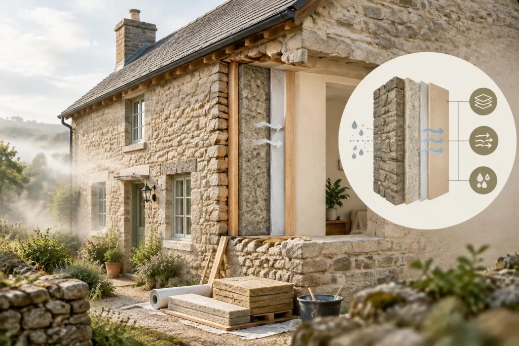 Rénovation énergétique d&rsquo;une maison ancienne : isoler sans l&rsquo;étouffer, l&rsquo;ordre des travaux qui évite les dégâts