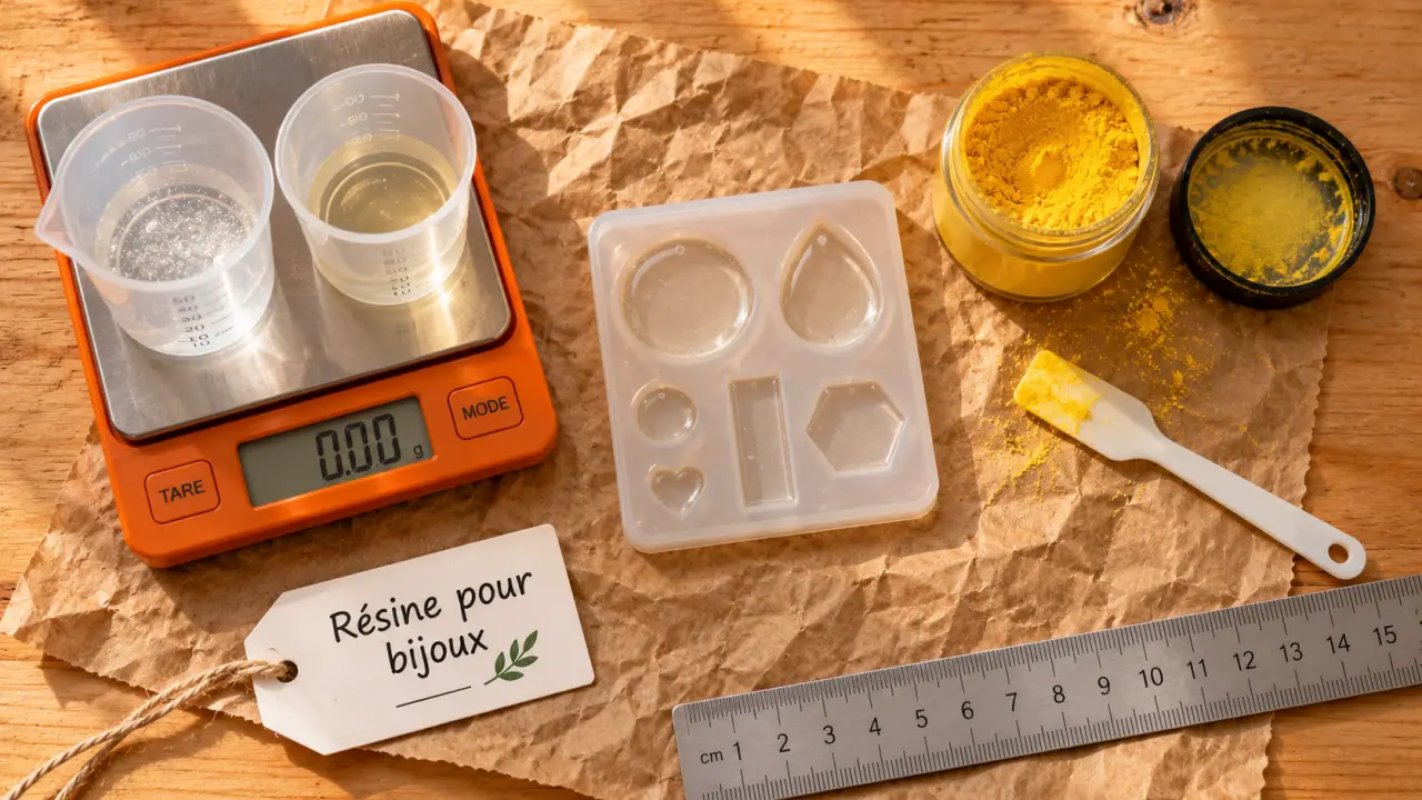 Resine epoxy transparente dans moule silicone pour bijoux