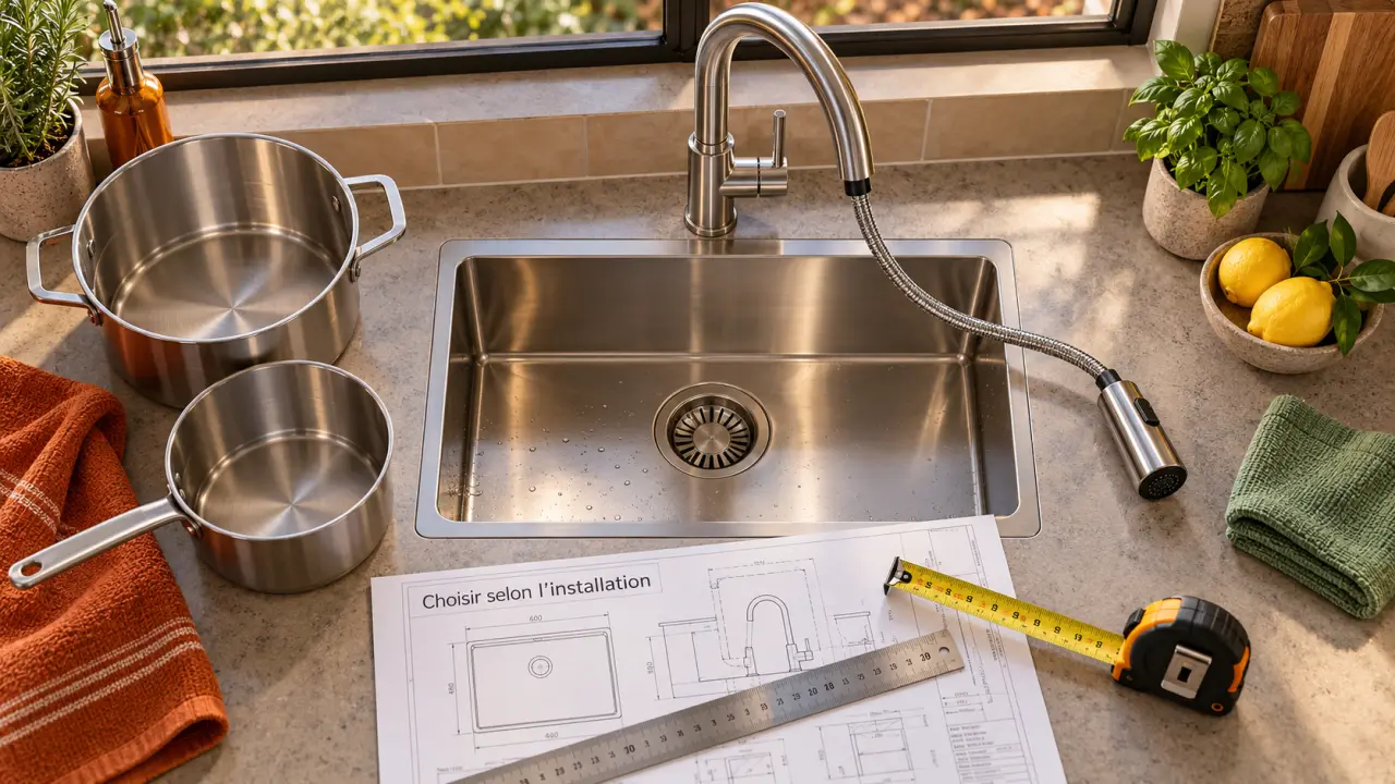 Robinet cuisine avec bec pour remplir sans éclabousser